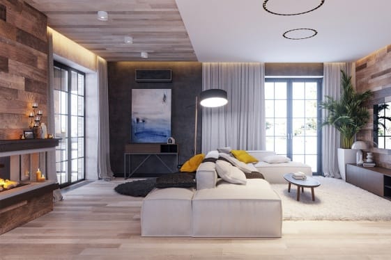 Проект "Гостиная-кухня-столовая в частном доме в Екатеринбурге". Фото 2. Проект "Гостиная-кухня-столовая в частном доме в Екатеринбурге". Фото 2.